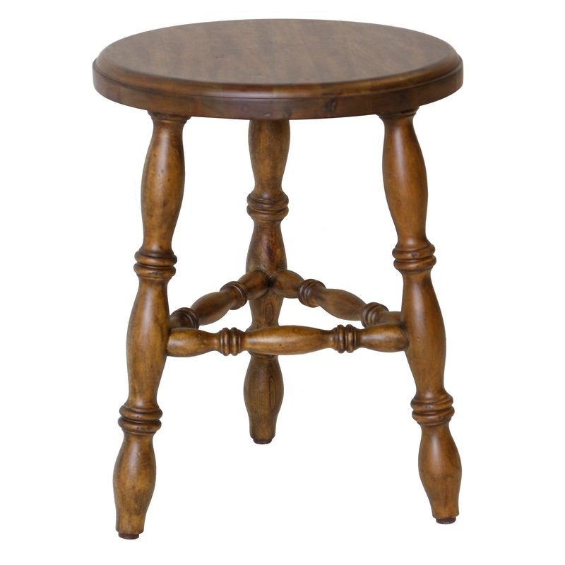Lavinia Turned Leg Stool (short)