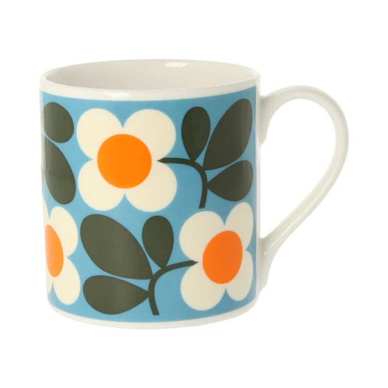 Orla Kiely UK Mug - Floret Turquoise Mug
