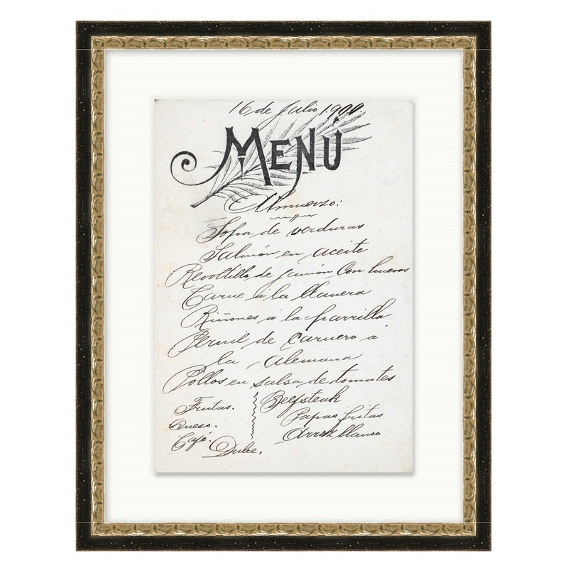 Vintage Menu II