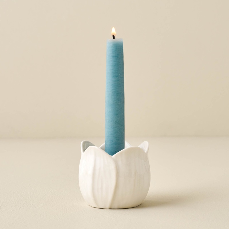 Magnolia Ceramic Taper Holder