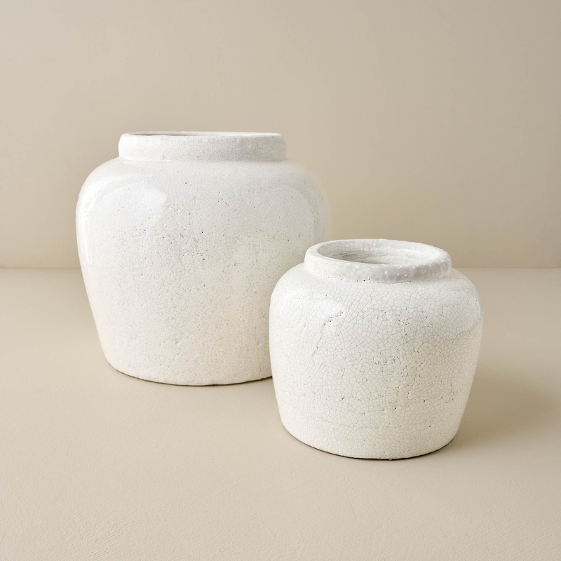 Rebecca Crackle Ceramic Vase