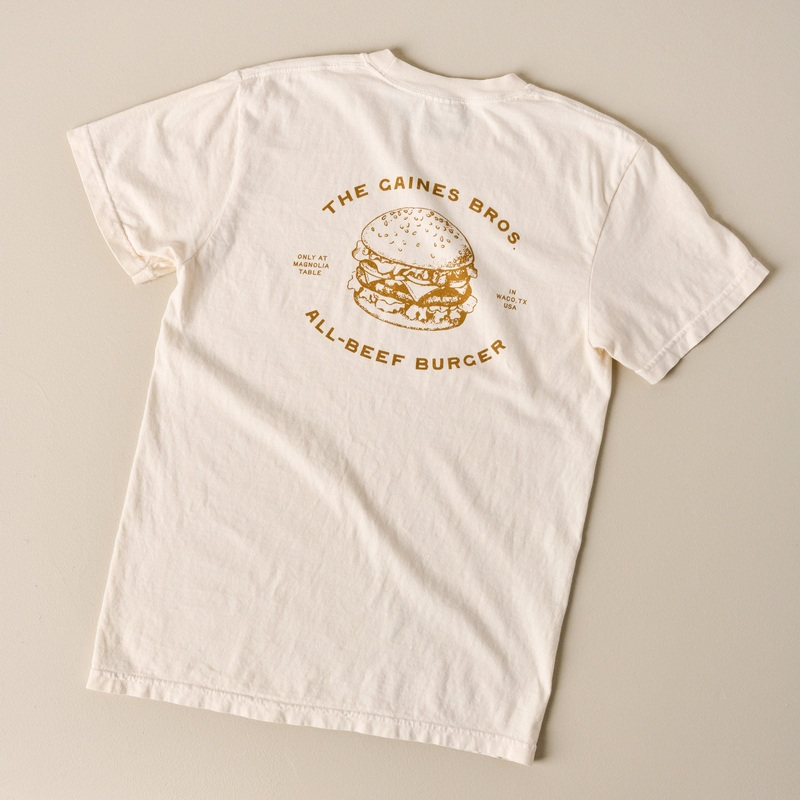 Gaines Bros Burger Ivory Tee