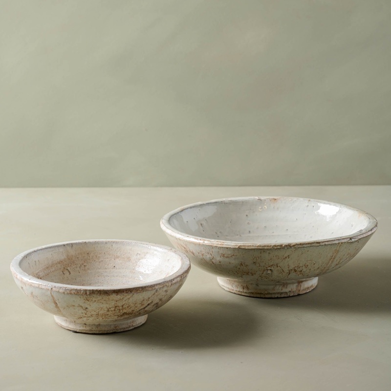 Rustic Cream Accent Bowl