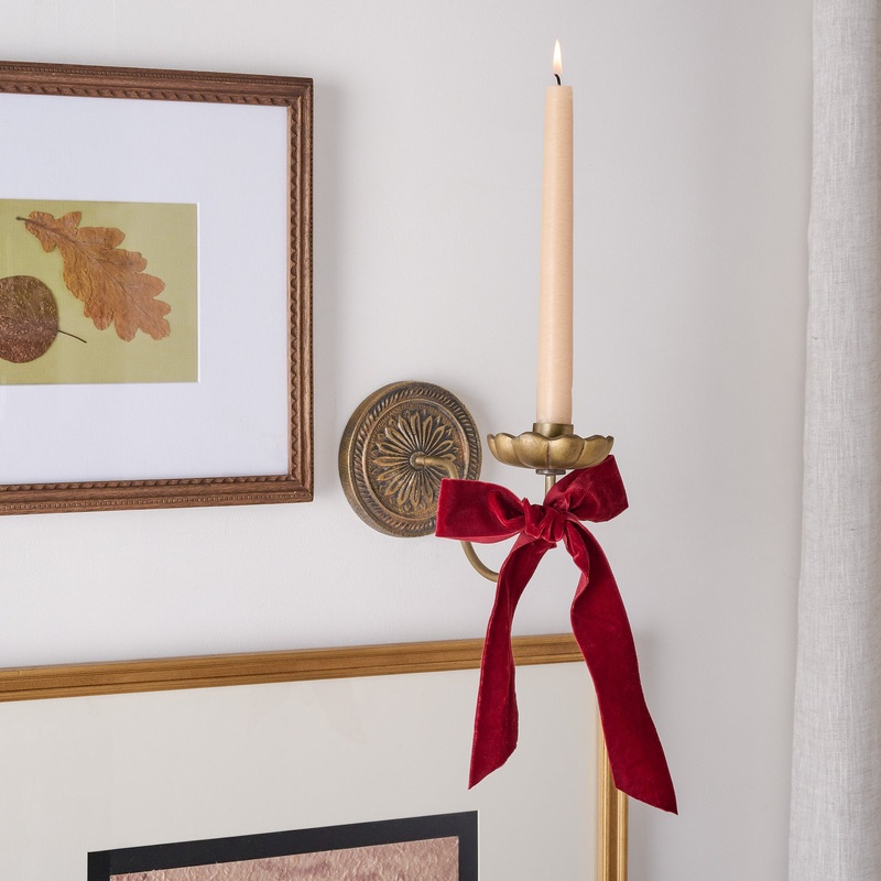 Anna Antiqued Brass Wall Sconce