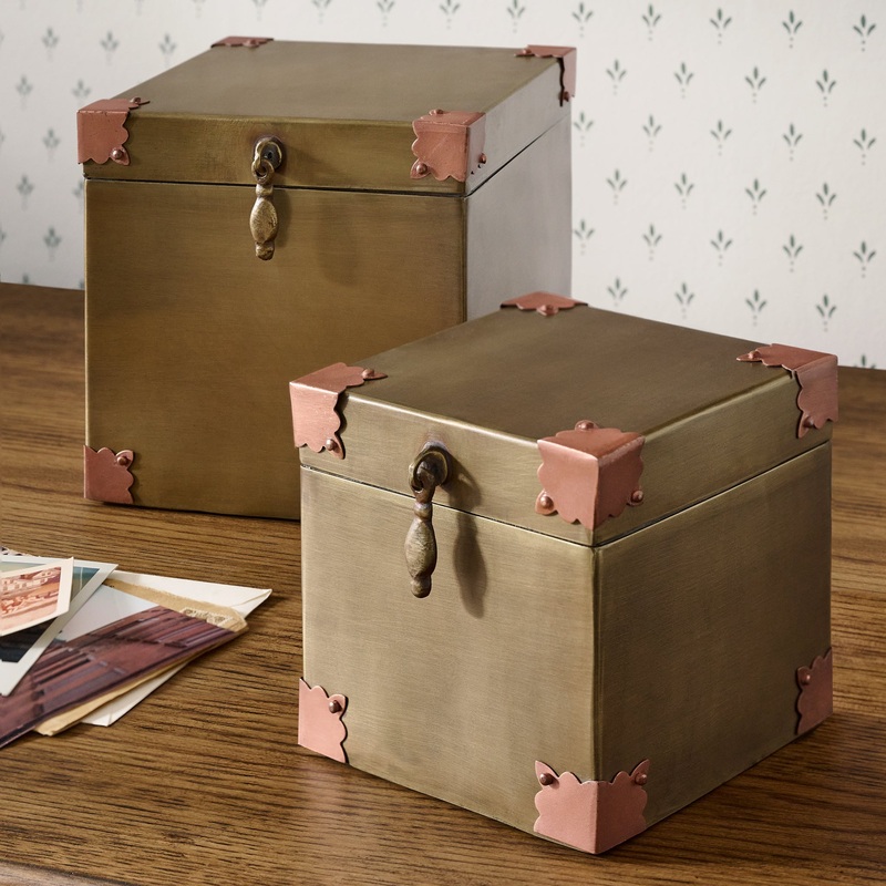 Brass and Copper Decorative Box