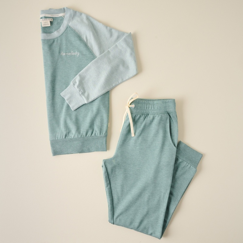 Homebody Alpine Colorblocked Crewneck Loungewear Set