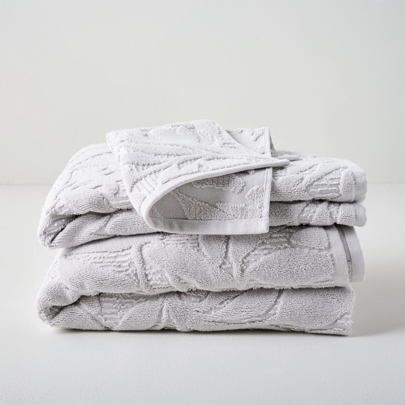 Platinum Esme Floral Towel