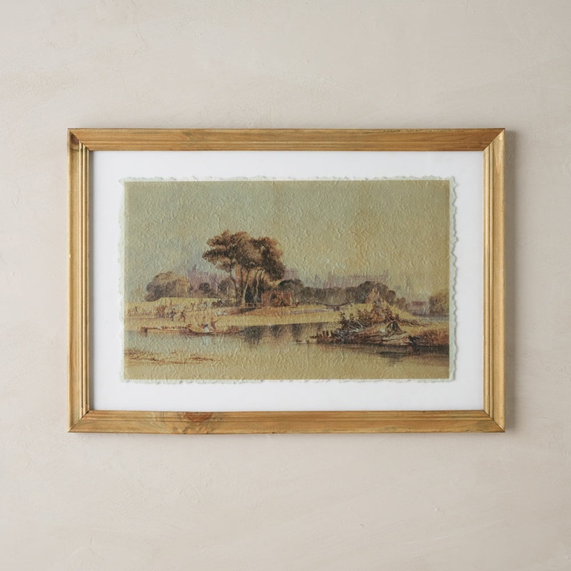 Distant Days Watercolor Landscape