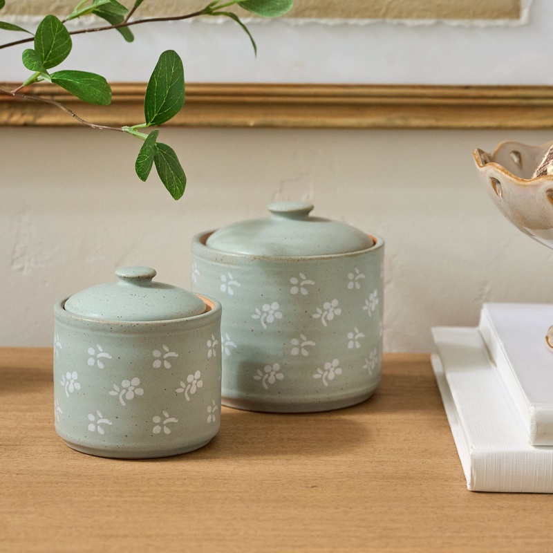 Emilie Floral Painted Canister