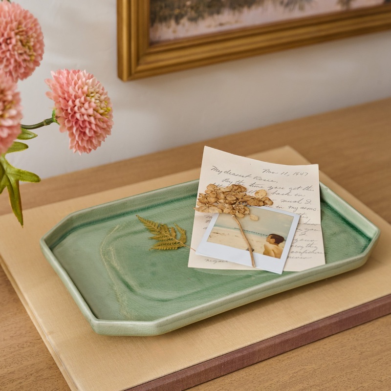 Jonah Green Ceramic Tray