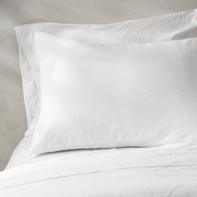 Linen Cotton Pillow Sham - Optic White