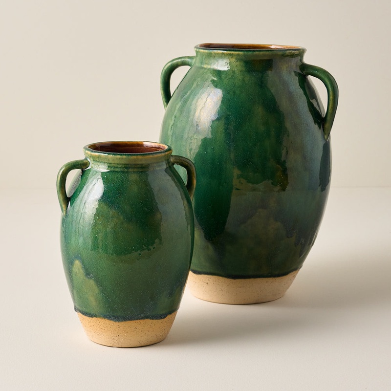 Lorne Glazed Amphora Vase