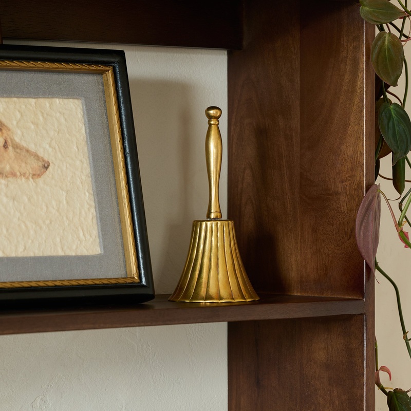 Marie Fluted Brass Bell