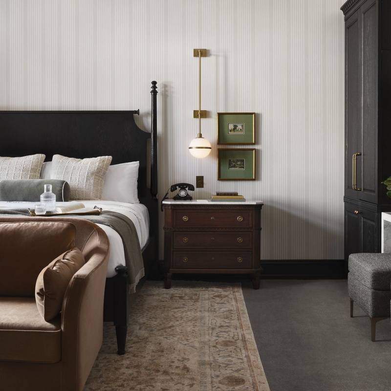 French Linen Stripe Wallpaper