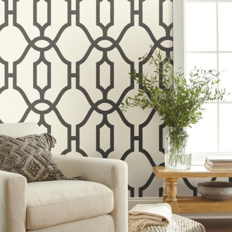 Woven Trellis Wallpaper
