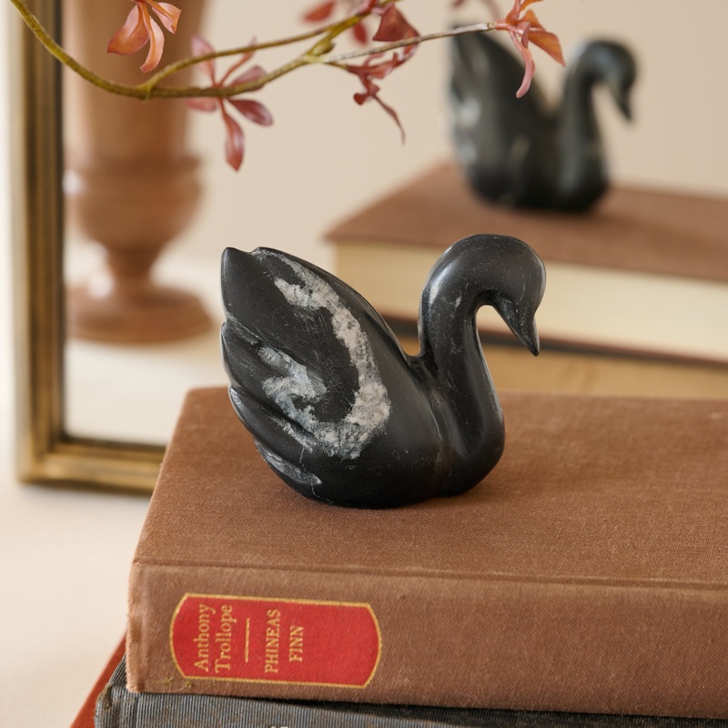 Decorative Marble Swan