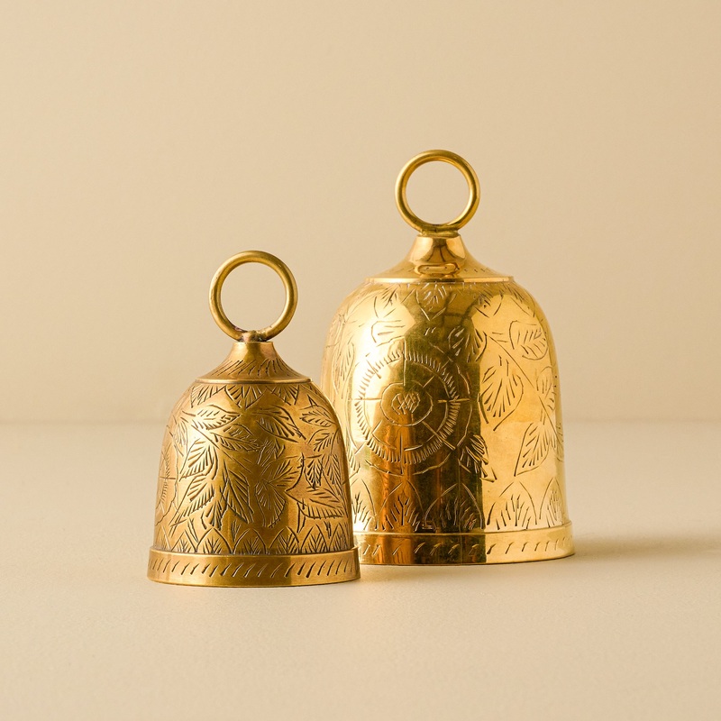 Gigi Etched Brass Bell