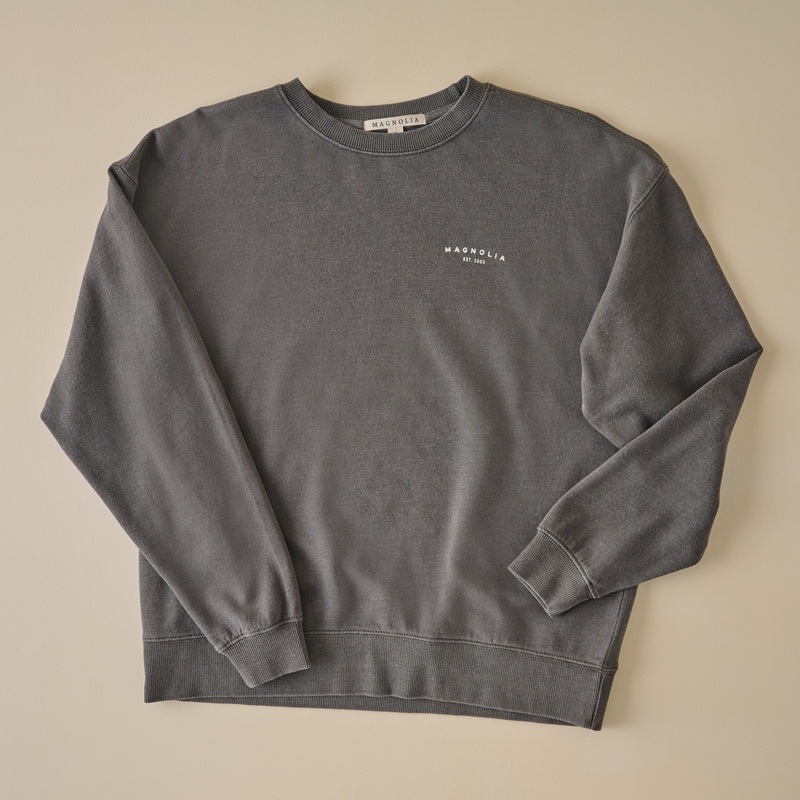 Magnolia Silos Garment Dye Washed Black Sweatshirt