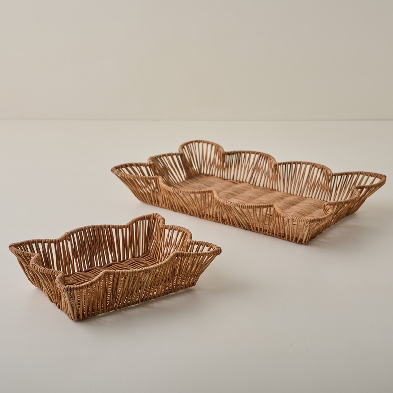 Norah Woven Scalloped Tray
