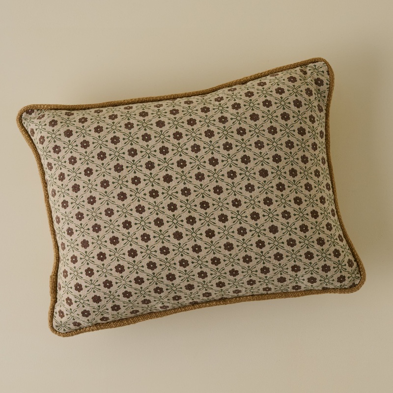 Thea Clay Block Print Pillow w/ insert, 12x16