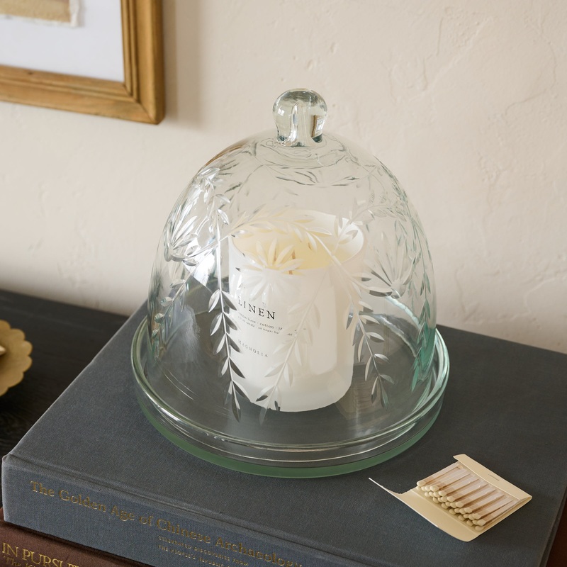 Vivian Cut Glass Candle Cloche
