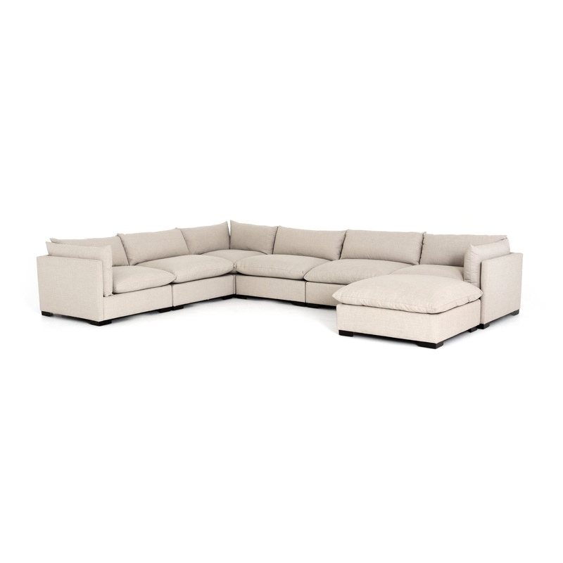 Monroe 6 Piece Sectional with Ottoman