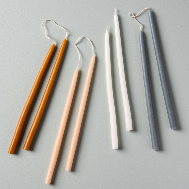 10" Hand Dipped Spun Finish Tiny Tapers