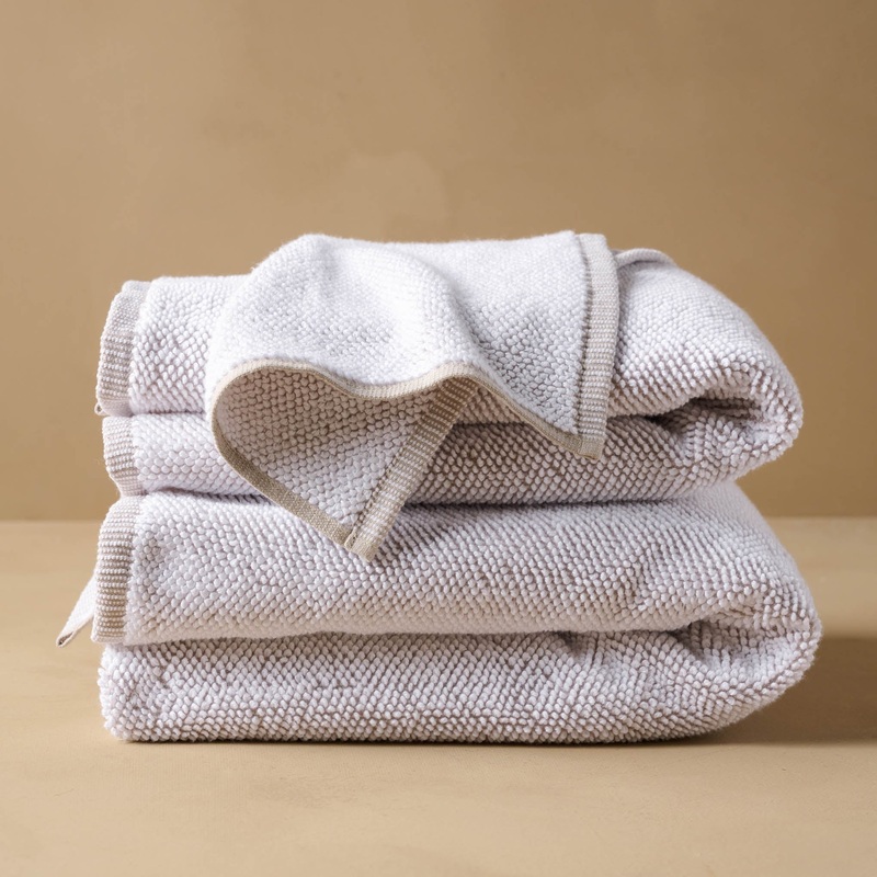 Linen Assisi Textured Towel