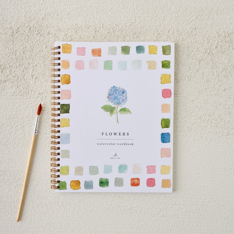 Flowers Watercolor Workbook