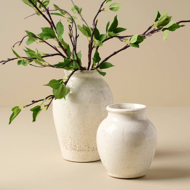 Marie Distressed Crackle Vase