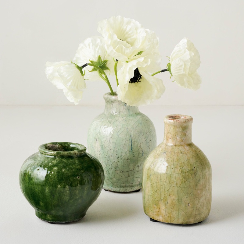 Blair Crackle Glaze Bud Vase