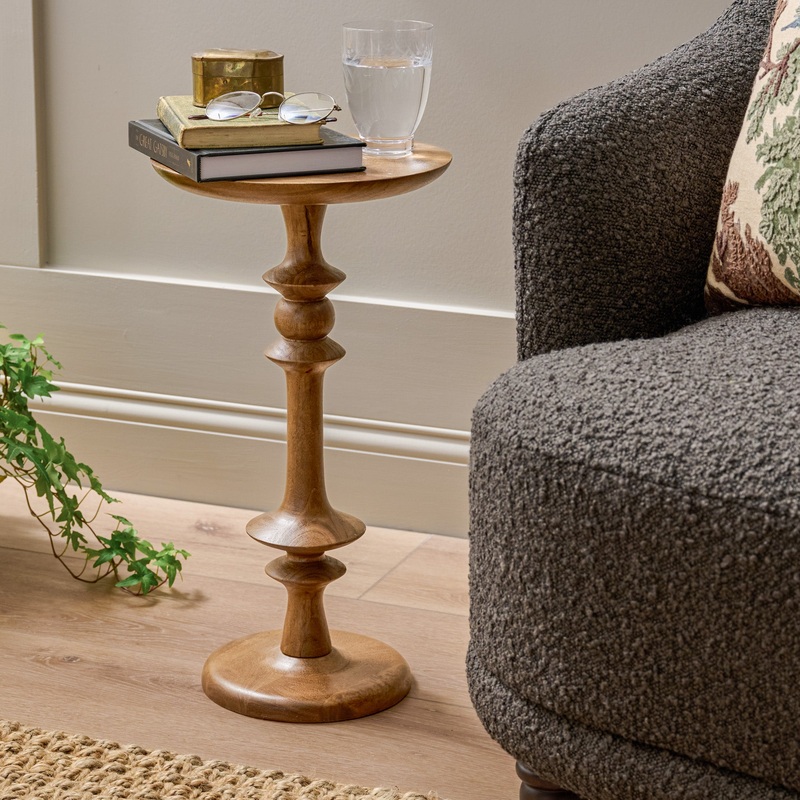 Enzo Turned Wood Cocktail Table