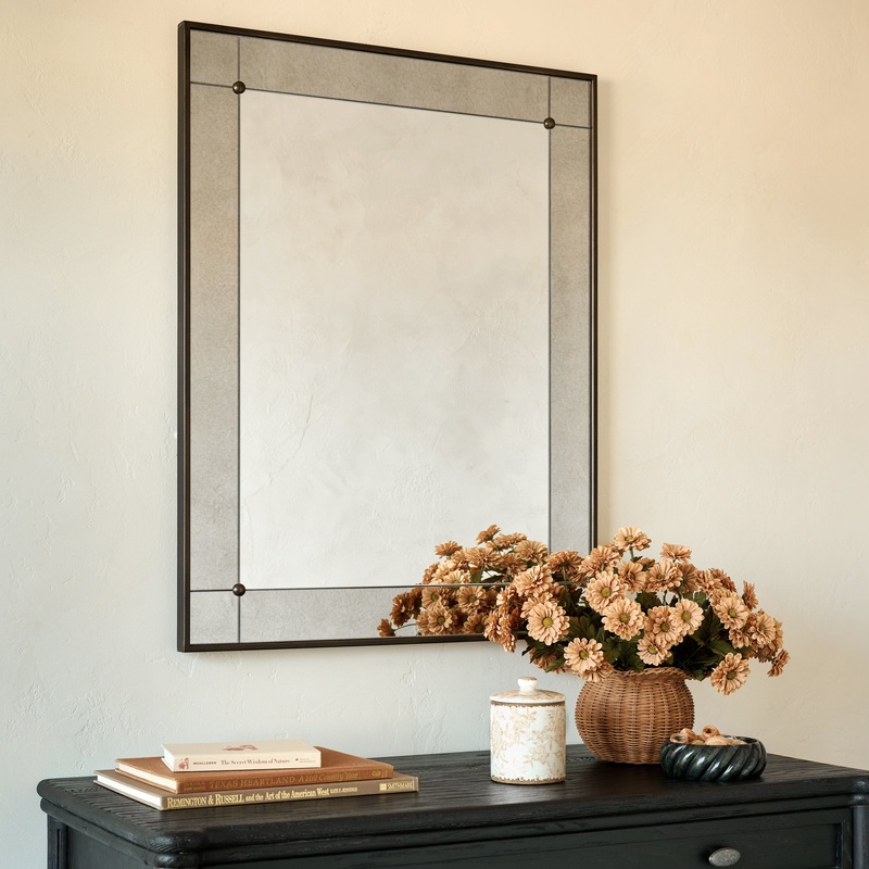 Francis Antiqued Framed Mirror