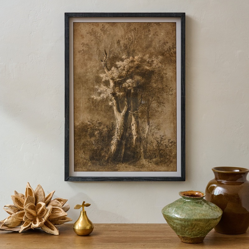 Oversized Whispers of the Oak Framed Print