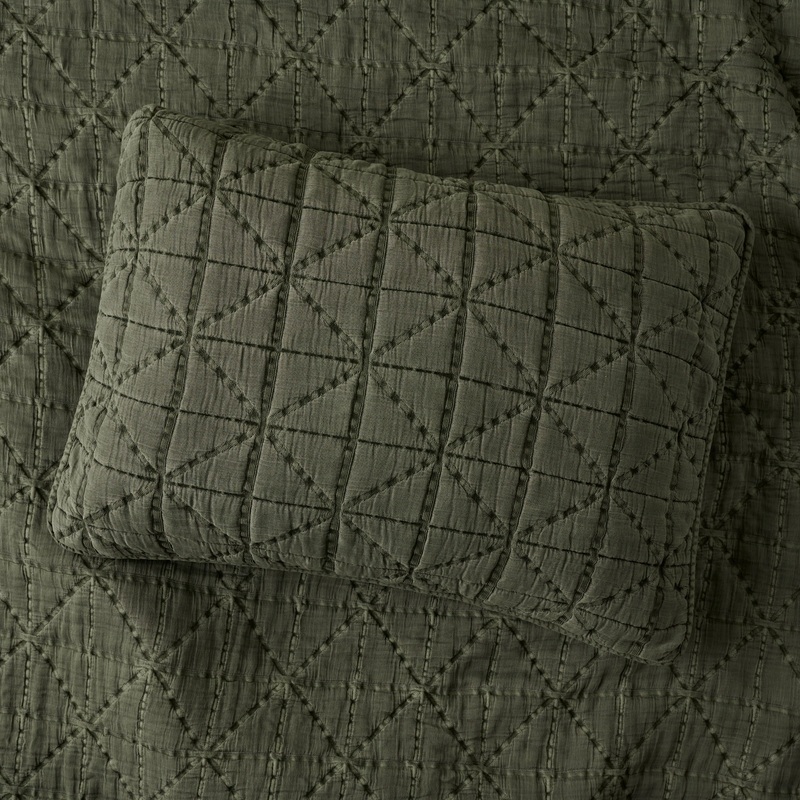 Sutton Winter Moss Matelasse Sham