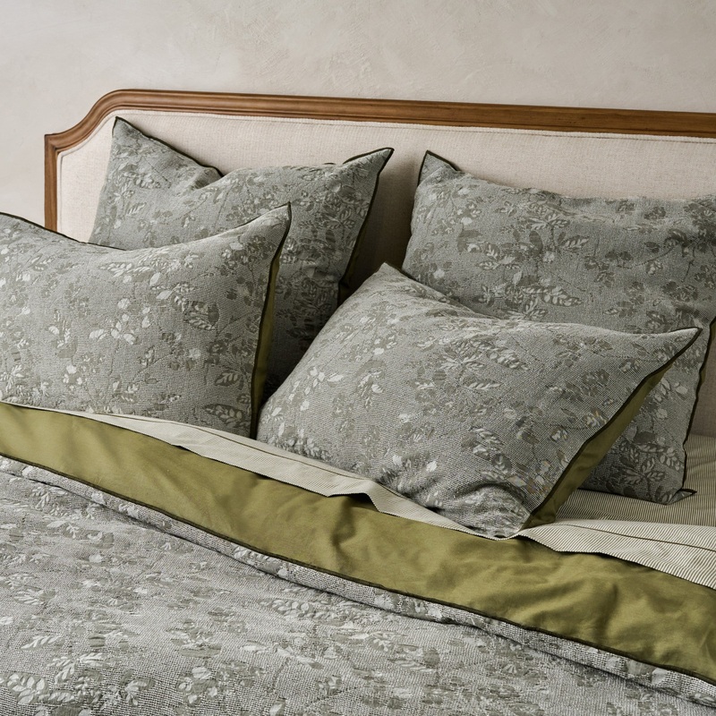 Willow Floral Jacquard Duvet + Sham Set (Queen)
