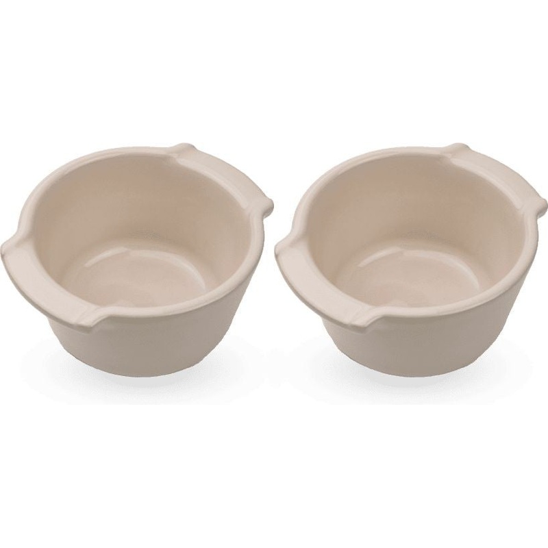 Peugeot - Appolia Ceramic 0.2 qt Ecru Duo Ramekins, Set of 2 - 61869