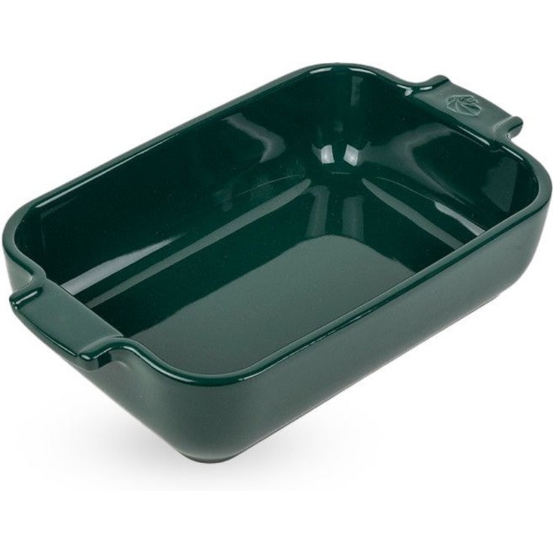 Peugeot - Appolia Ceramic 12.59" Rectangular Forest Green Oven Dish, (32 Cm) - 62088
