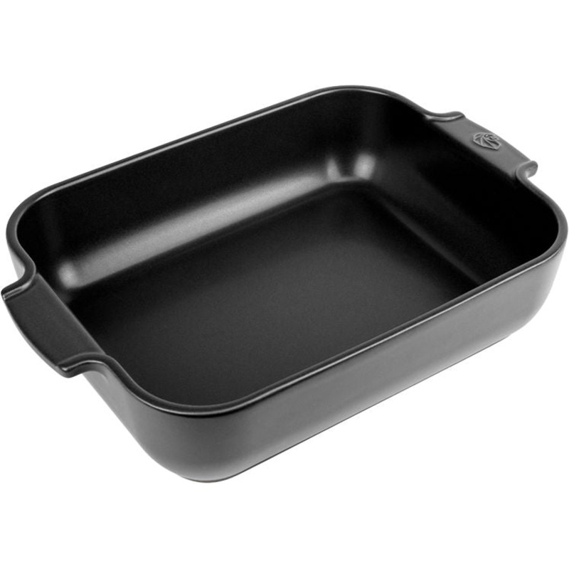 Peugeot - Appolia Ceramic 12.59" Rectangular Satin Black Baking Dish (32cm) - 61500