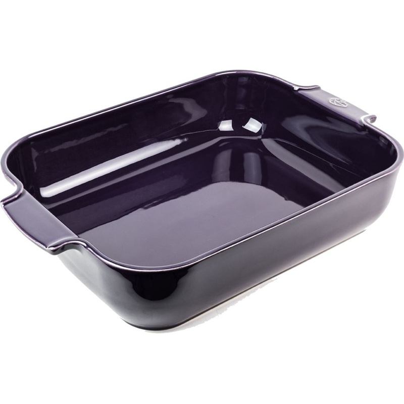 Peugeot - Appolia Ceramic 15.74" Rectangular Eggplant Baking Dish (40 cm) - 61012