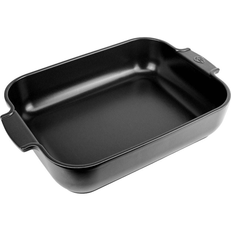 Peugeot - Appolia Ceramic 15.74" Rectangular Satin Black Baking Dish (40 cm) - 61487
