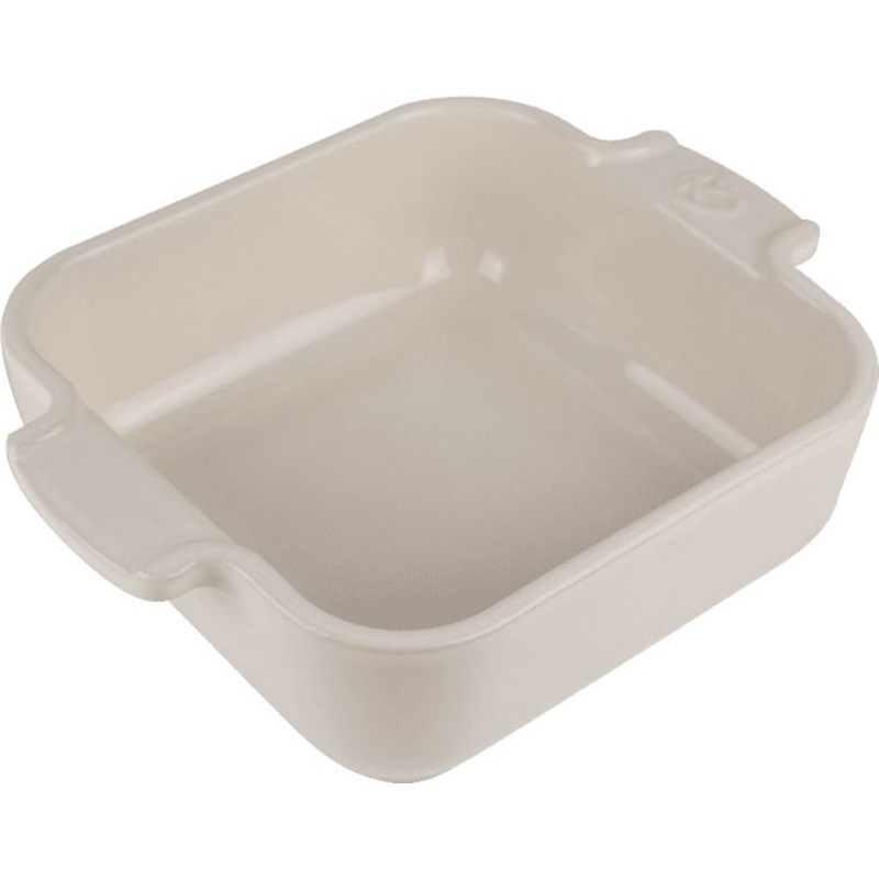 Peugeot - Appolia Ceramic 7.08" Square Ecru Petite Baking Dish (18 cm) - 61166