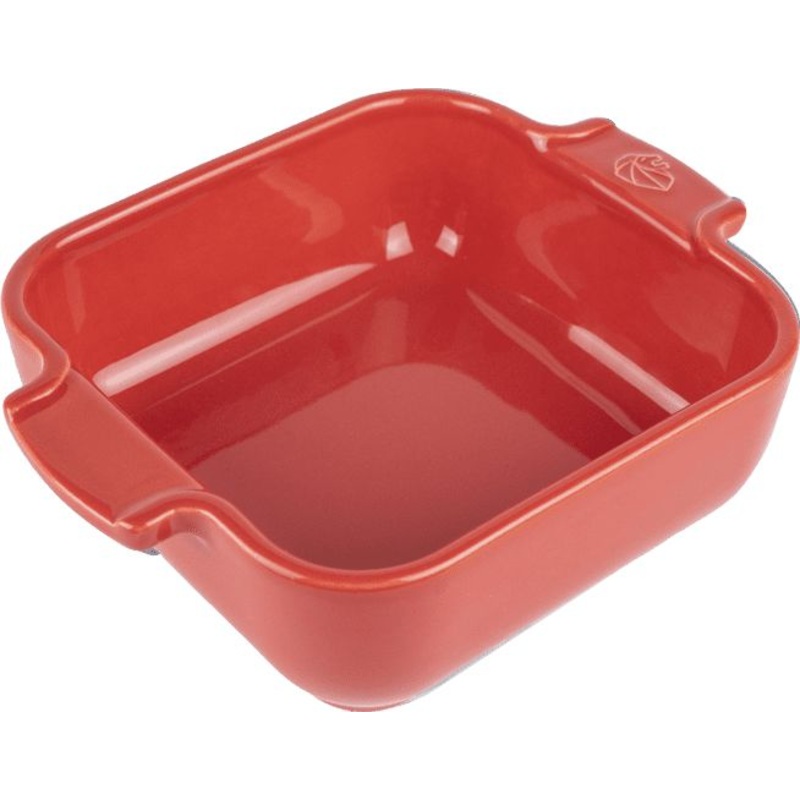Peugeot - Appolia Ceramic 7.08" Square Red Petite Baking Dish (18 cm) - 61173