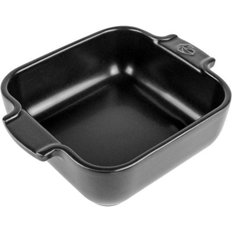 Peugeot - Appolia Ceramic 7.08" Square Satin Black Petite Baking Dish (18 cm) - 61562