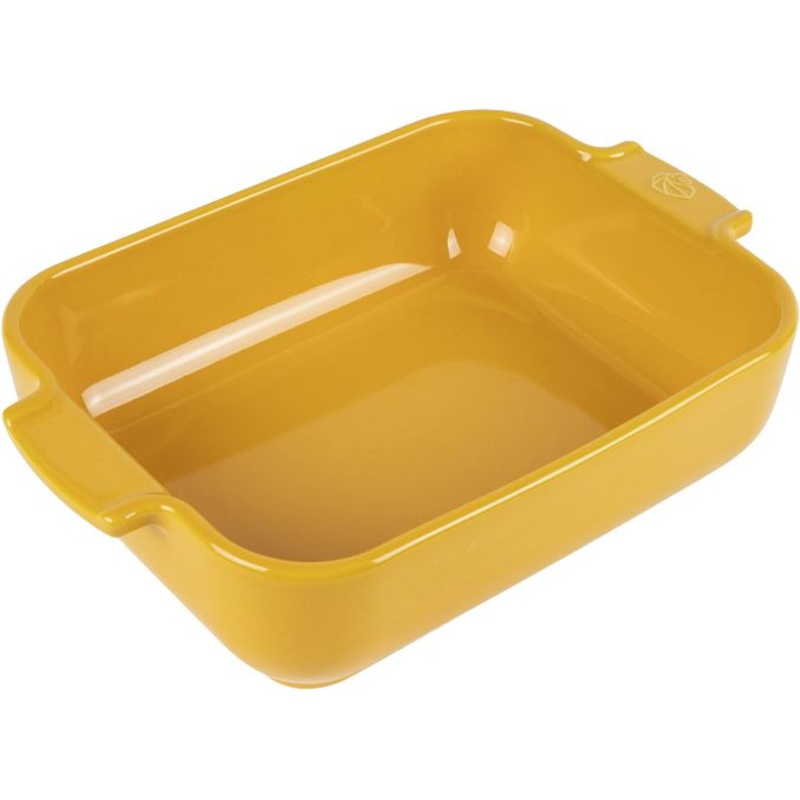Peugeot - Appolia Ceramic 9.84" Rectangular Saffron Baking Dish (25 cm) - 61449
