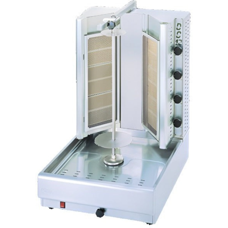 Visvardis -  130-145 lb Turbo Gas Shawarma & Gyro Machine - DG12V N