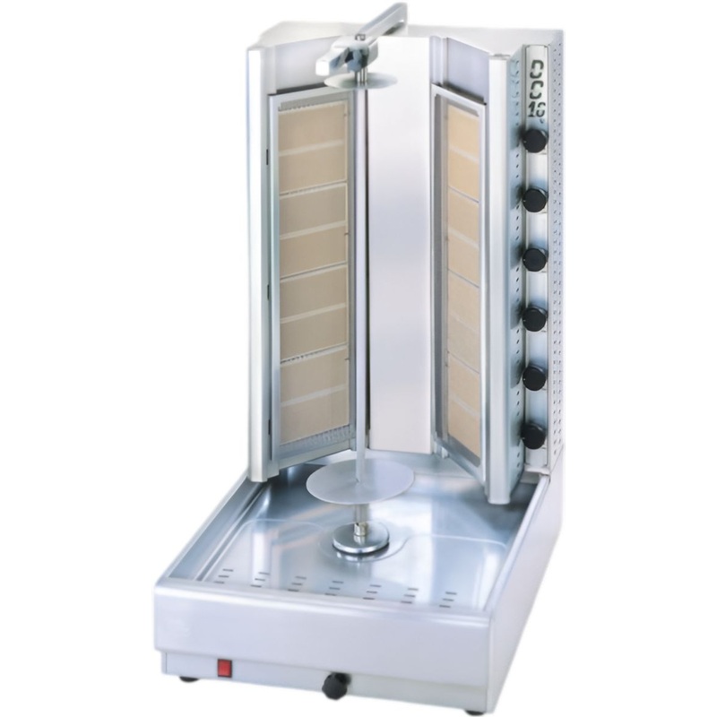 Visvardis - 175-200 lb Turbo Gas Shawarma & Gyro Machine - DG16 V