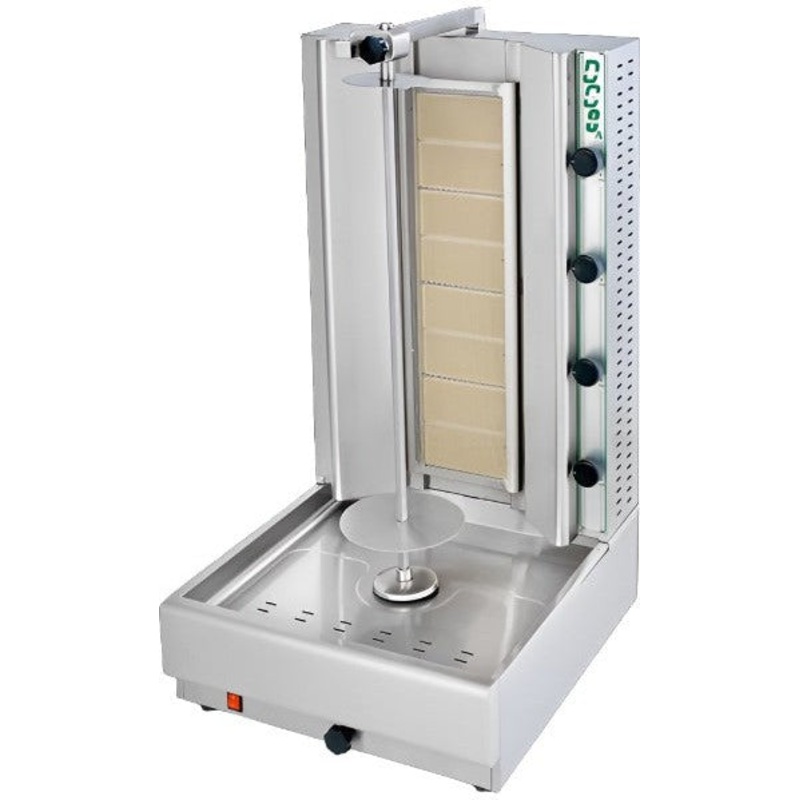 Visvardis - 90-140 lb Gas Shawarma & Gyro Machine with 8 Burners - DG8A N