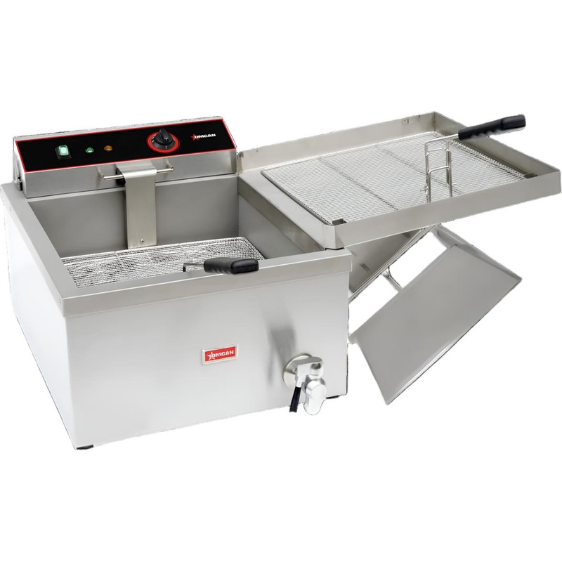 Omcan -  25 lbs Oil Capacity Countertop Electric Fryer - 48522