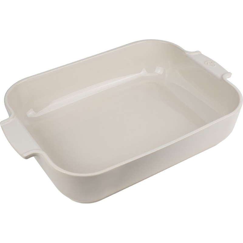 Peugeot - Appolia Ceramic 16" Rectangular Ecru Baking Dish (40 cm) - 60008